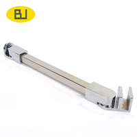 Barre de support profilée en acier inoxydable 304, cadre poli, réglable, installation facile, garantie 1 an - Douche à l'italienne au design moderne