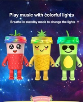 Altavoz Portátil con Luces LED de Frutas, Novedad en Gadgets, Altavoz con Reproductor de Música de Alta Calidad