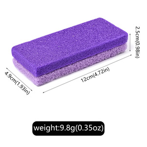 Éponge ponce rectangulaire double face en PU pour les pieds, éliminateur de peaux mortes, exfoliant pour les soins des pieds, vente en gros - Product Image 6