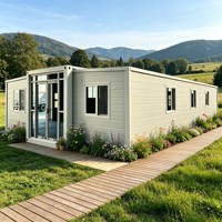 Maison conteneur extensible robuste de 40 pieds pour villa de vacances en pleine campagne