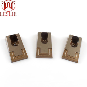 Leslie Flange de rail à vêtements en alliage de zinc pour tube carré de 12 mm, fixation murale, quincaillerie de penderie - Product Image 3
