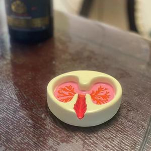 <span class=keywords><strong>Cendrier</strong></span> en gros en polyrésine blanche, modèle Curious Lung, pour <span class=keywords><strong>table</strong></span> intérieure et extérieure, grand <span class=keywords><strong>cendrier</strong></span> à cigares en verre <span class=keywords><strong>de</strong></span> Murano - Product Image 2