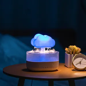Hoge Kwaliteit Regen Water Drop Lamp Regent Boom Druppelen Wolk Luchtbevochtiger Koele Mist Draagbare Aroma Diffuser Voor Thuiskantoor