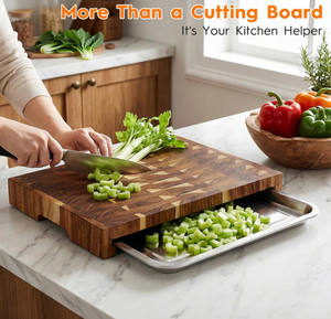 Planche à <span class=keywords><strong>découper</strong></span> <span class=keywords><strong>en</strong></span> <span class=keywords><strong>bois</strong></span> d'acacia massif de haute qualité, planche à <span class=keywords><strong>découper</strong></span> <span class=keywords><strong>en</strong></span> grain de <span class=keywords><strong>bois</strong></span>, bloc de boucher <span class=keywords><strong>en</strong></span> <span class=keywords><strong>bois</strong></span> pour légumes, fromages et hachage - Product Image 4