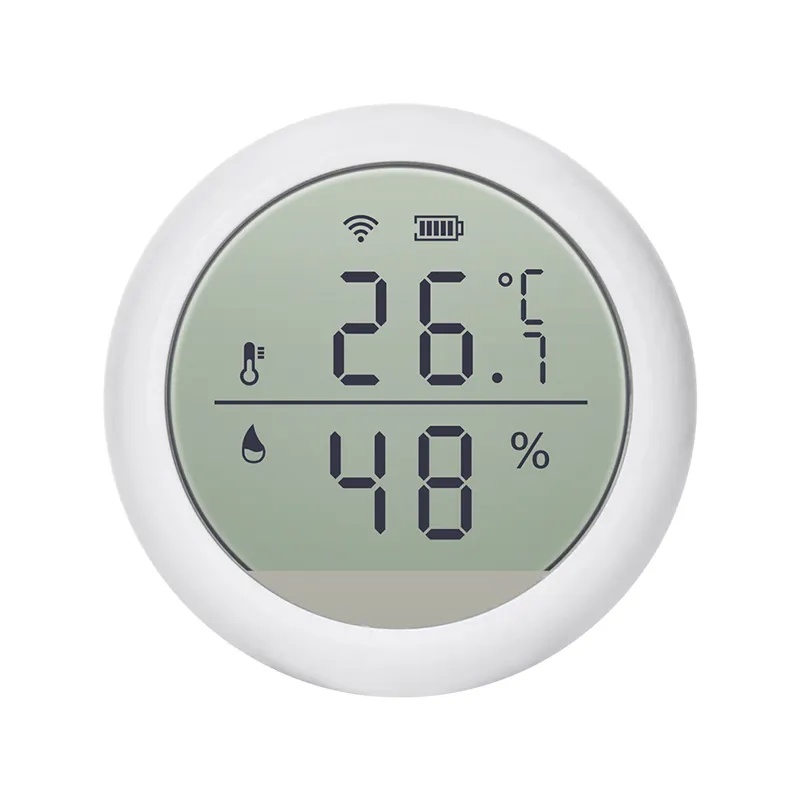 APP control with LCD display Tuya wifi Zigbee temperature humidity sensor for smart home