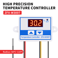 Contrôleur de température LED ZFX-W3007 numérique pour incubateur refroidissement chauffage interrupteur Thermostat capteur NTC