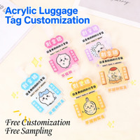 Créez votre propre étiquette à bagages en acrylique personnalisée avec un motif de dessin animé Kpop, faible quantité minimale de commande