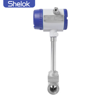 Vortex Flow Meter for Steam Vapor Liquid Gas Petrochemical Heat Supply Industry Flange Type Flowmeter DN80