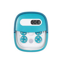 Mimir MZD-03H certifié CE ROHS ETL, bain de pieds massant automatique sans fil à commande LCD pour usage domestique, pliable, avec fonction rotative