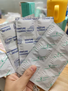 Tabletas Limpiadoras de Dentaduras Postizas, Eliminan Manchas Profundas, Tabletas de Limpieza para Retenedores, Alineadores y Brackets, para <span class=keywords><strong>Invisalign</strong></span> y Dentaduras Postizas - Product Image 3