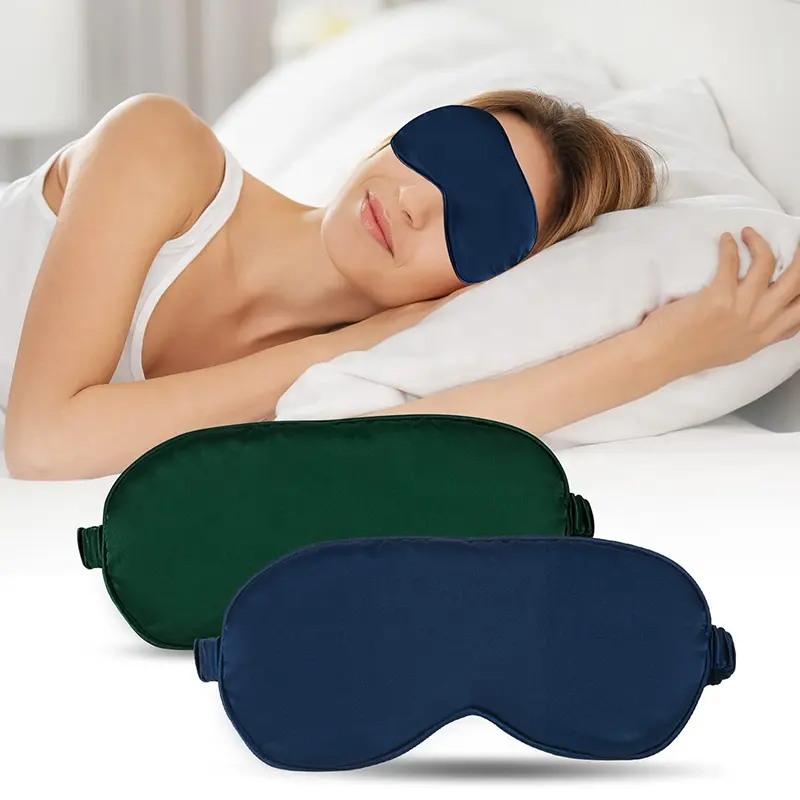 china factory customised logo wholesale super soft silk sleep eye masks sleep eyemask