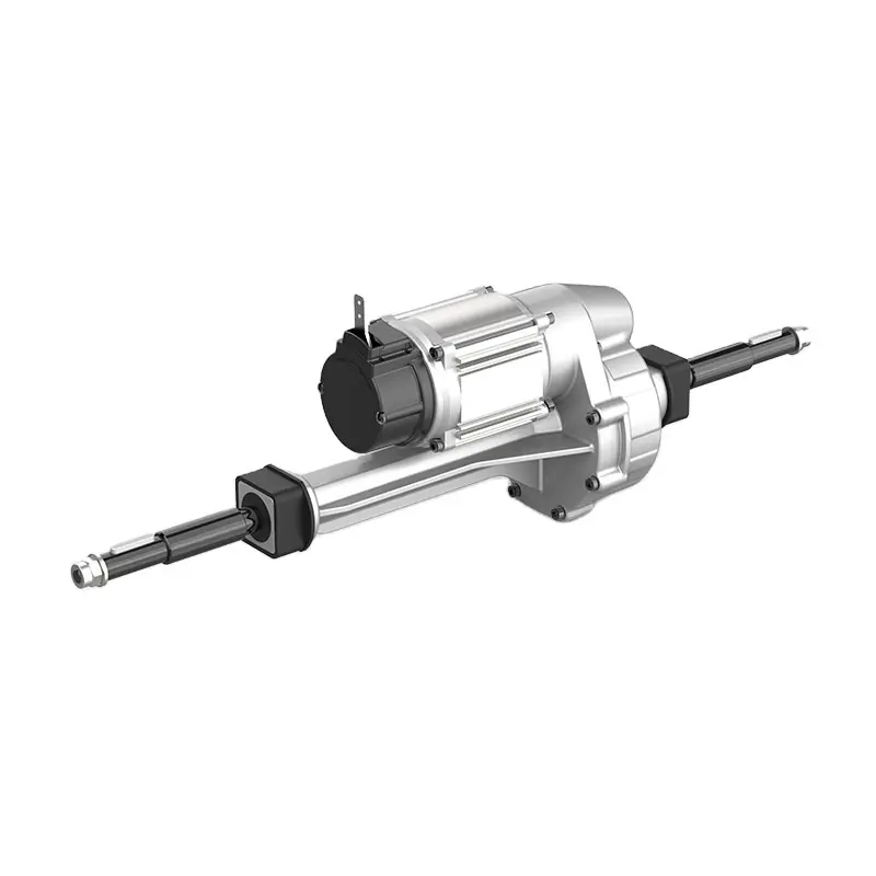 24V DC nhỏ transaxle động cơ với trục sau và hộp số cho ba bánh điện