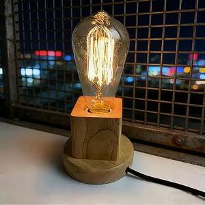 LED <strong>Table</strong> Lights <strong>Lamps</strong> Solid Wood Desk <strong>Lamp</strong> <strong>Table</strong> <strong>Lamp</strong> <strong>Base</strong> E27 Screw LED 8 Styles Carved Wood Night Light E26 Study Room Decor - Product Image 2