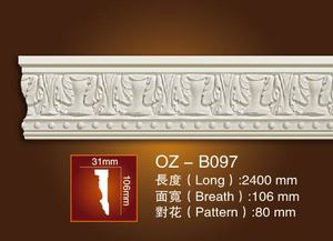 Les ventes directes de la Chine fournisseur de moulage PU moulures à <span class=keywords><strong>angle</strong></span> plat pour la décoration de bâtiments - Product Image 4