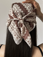 Op maat bedrukte katoenen bandana, ademend, absorberend, hoofdband, zakdoek, polsband, voor buiten sporten, reizen, fietsen, met aangepast logo
