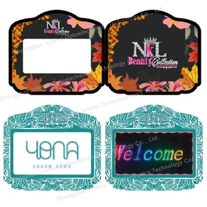 Logotipo personalizado LED tela VIP vinho <span class=keywords><strong>Display</strong></span> Led Carta Mensagem Board Garrafa Apresentador <span class=keywords><strong>DIY</strong></span> Mensagem Billboard Sinal Garrafa Transportadora - Product Image 5