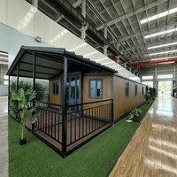 Maisons préfabriquées modulaires extensibles en conteneurs pour salles de classe, restaurants, villas, camps, bureaux, complexes hôteliers, cabanes de plage, magasins, mini-camping et hôtels