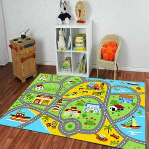Alfombrillas de carretera para niños, mapa de coche de tráfico, juguetes educativos para niños y niñas, alfombra de carretera, alfombrilla de juego para bebé, Alfombra de Ciudad de dibujos animados, alfombra para sala de juegos - Product Image 4