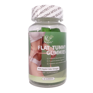 OEM/ODM para gomitas de barriga plana con vinagre de sidra de manzana fibra dietética suplemento de producto de belleza para adultos alivia la carga - Product Image 1
