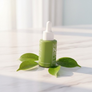 Matte Colored Cosmetic <b>Empty</b> Facial Serum Essential Oil Glass Dropper Bottle with <b>Box</b> Packaging Customize and logo for 1oz 2oz - Product Image 2