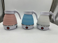 Bouilloire électrique portable en silicone de qualité alimentaire pliable à bas prix et de haute qualité pour les voyages en plein air et le camping