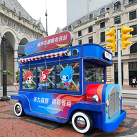 Retro Restauratie Auto Food Kar Outdoor Mobiele Food Truck Straat Keuken Catering Truck Aanhangwagen Voedsel Verkoopwagen