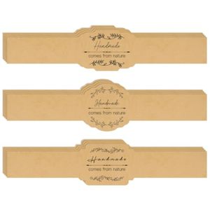 Étiquettes autocollantes en vinyle durables, résistantes à l'huile et écologiques, forme hexagonale, pour emballages de bougies et de fournitures artisanales - Product Image 1
