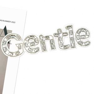 新作手作りビーズレター大パッチヨーロッパアメリカヒップホップ服靴帽子装飾DIYアクセサリー卸売 - Product Image 6