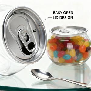 Mini-bouteilles de 200 ml en PET transparent de qualité alimentaire avec couvercle en aluminium à anneau de traction pour sodas, whisky, bières et boissons énergisantes - Product Image 4