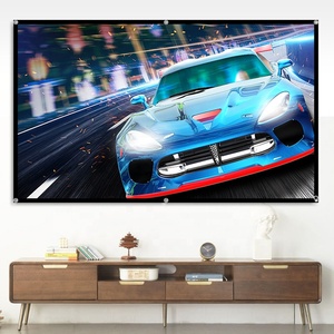 Pantalla de Proyección Portátil Plegable Seeball de 120 Pulgadas 16:9 con Tela de Poliéster, Ganancia de 1.1 y Ángulo de Visión de 160° - Uso en Exteriores - Product Image 3