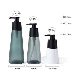 150ml 350ml 500ml tùy chỉnh rỗng nhựa bơm lại Kem dưỡng da bơm tắm dầu gội đầu và tóc điều hòa chai - Product Image 4