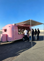 Aobote Remorque/Camion de Restauration Mobile Personnalisable avec Cuisine Complète, Design Rétro, Chauffage Intégré, Certifié DOT/CE, Facile à Utiliser