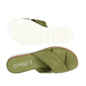 Sandalias Planas Cinzia Soft Donna Ciabatta Bassa Verdone para Mujer, Talla 38 - Product Image 6