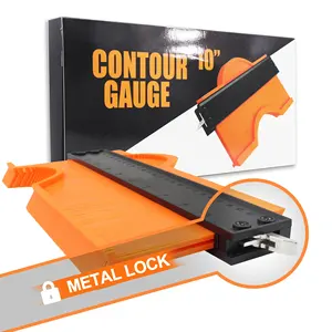 Duplicateur de jauge de Contour 10 ", outils de contours en plastique, avec serrure, nouveauté