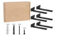 Support triangulaire lourd support de stockage fixe porteur support de suspension murale de 5mm d'épaisseur support de support pour mur efficace