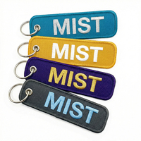 Porte-clés brodé personnalisé avec logo pour avion, en tissu, avec l'inscription 'Remove Before Flight', logo tissé, jet tag anime personnalisé, vente en gros