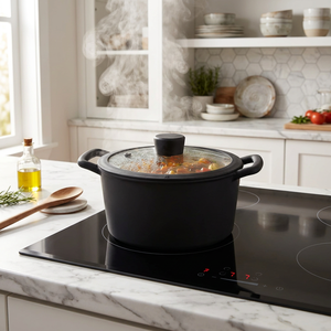 Ensemble de 3 ustensiles de cuisine en <span class=keywords><strong>silicone</strong></span> Smartpan avec plateau vapeur, couvercle en verre, compatible induction, passe au lave-vaisselle et au <span class=keywords><strong>four</strong></span>, écologique, en acier inoxydable - Product Image 3