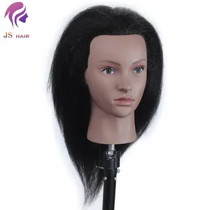 Manikin Hair Supplies 100 Real Hair Practice Head For Barber Doll Head for Hair Styling Kids