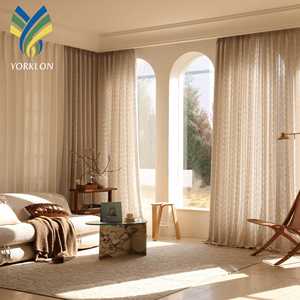 Sang Trọng Hiện Đại Khách Sạn Nhà Bệnh Viện Cửa Sổ Sheer Rèm Cửa Màn Linen Lụa Bông Vải Cho Trang Trí Và Bóng Râm - Product Image 2