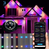 Éclairage LED permanent pour extérieur Gemstone Lighting, DC48V IP68, lumière ponctuelle RGBW, étanche, pour la décoration de façade de bâtiment