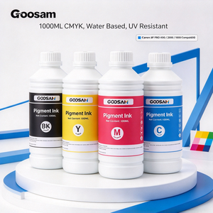 Botella de Recarga de Tinta Pigmentada a Base de Agua CMYK Goosam de 1000 ml, Compatible con Impresoras Canon PRO-4000, PRO-2000 y PRO-6000 - Product Image 1