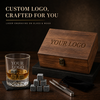 Verres à whisky SHUNSTONE Mountain avec sous-verres en ardoise noire – Idéal pour la dégustation de bourbon, les cadeaux de déménagement et les cadeaux promotionnels
