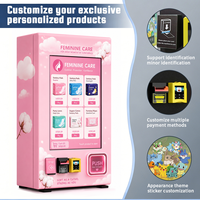 Sistema de Pago sin Efectivo con Verificación de Edad, Máquina Expendedora de Productos de Higiene Femenina con Función de Ajuste Remoto de Precios e Inventario