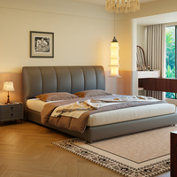 Modernes Verstellbares Ergonomisches Luxusbett - Zweiteiliges Kopfteil Nappa-Leder Queensize-Bettgestell - Direktvertrieb ab Werk