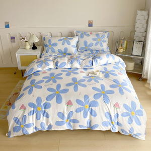 Juego de Edredón Moderno con Estampado de Poliéster para el Hogar, Temporada de Otoño, 300 Hilos, Juego de Funda Nórdica de 4 Piezas - Product Image 2