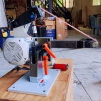 Ponceuse à bande multifonctionnelle de bureau et micro-meuleuse avec moteur pour le polissage de bijoux et de métaux, haute précision 0,75KW/1,1KW