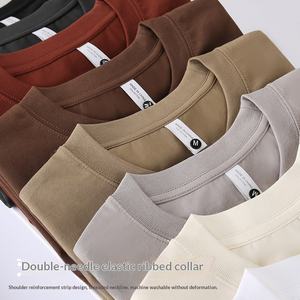 Camiseta <span class=keywords><strong>DuPont</strong></span> SORONA con hombros caídos, estilo urbano moderno, de algodón, corte holgado, tacto seda helada, manga corta, estampada - Product Image 3