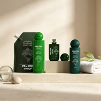 Kit de Bouteilles en Plastique à Bouchon Rond pour Lotion, Tonique, et Vaporisateur avec Pochette Doypack à Bec Verseur Rechargeable 250ml – Ensemble d'Emballage Cosmétique