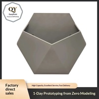 Pot Bunga Dinding Poligon Geometris Gaya Sederhana Modern, Ramah Lingkungan, Biodegradable, Tahan Lama, Bahan PLA Multi-gaya, Cetak 3D