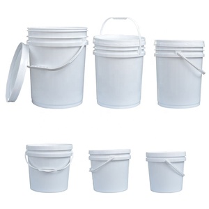Hot sell high quality 1L-25L round PP plastic bucket with lid and handle